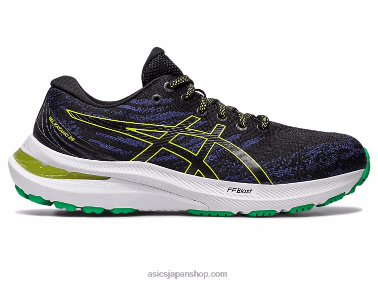 ゲルカヤノ 29 小学校 L20V4291Asics ブラック/ライムの皮