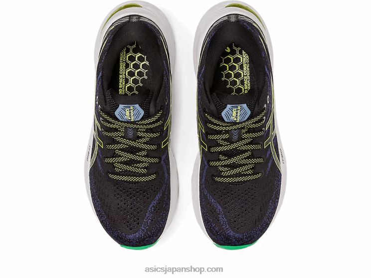 ゲルカヤノ 29 小学校 L20V4291Asics ブラック/ライムの皮
