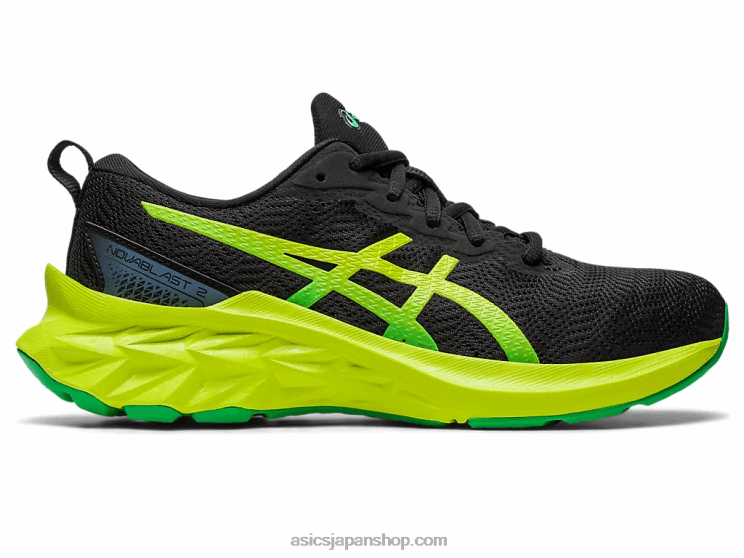 ノバブラスト2年生 L20V4309Asics ブラック/ライムの皮