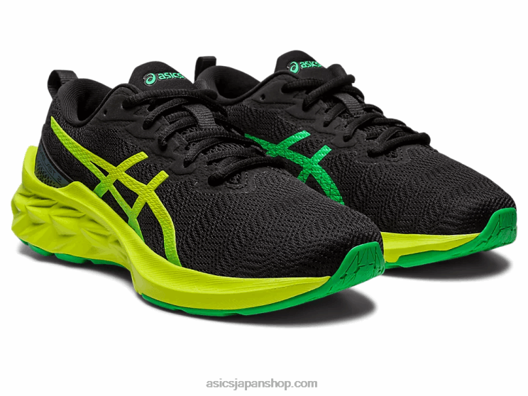 ノバブラスト2年生 L20V4309Asics ブラック/ライムの皮