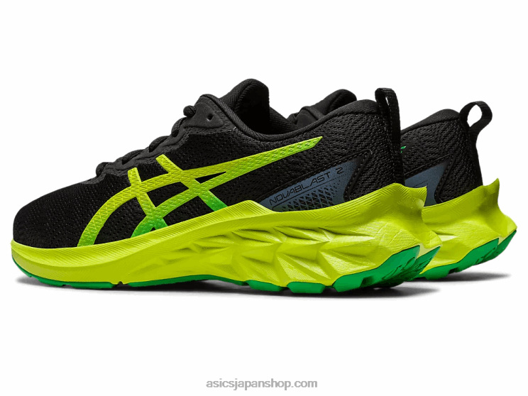 ノバブラスト2年生 L20V4309Asics ブラック/ライムの皮