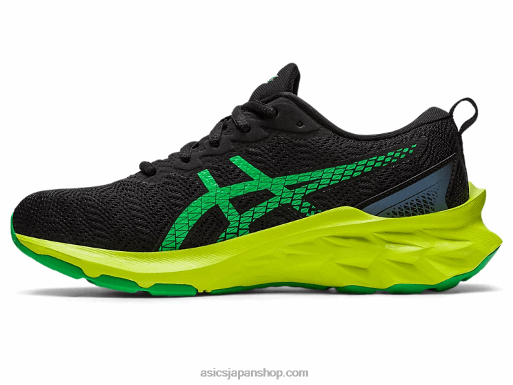 ノバブラスト2年生 L20V4309Asics ブラック/ライムの皮