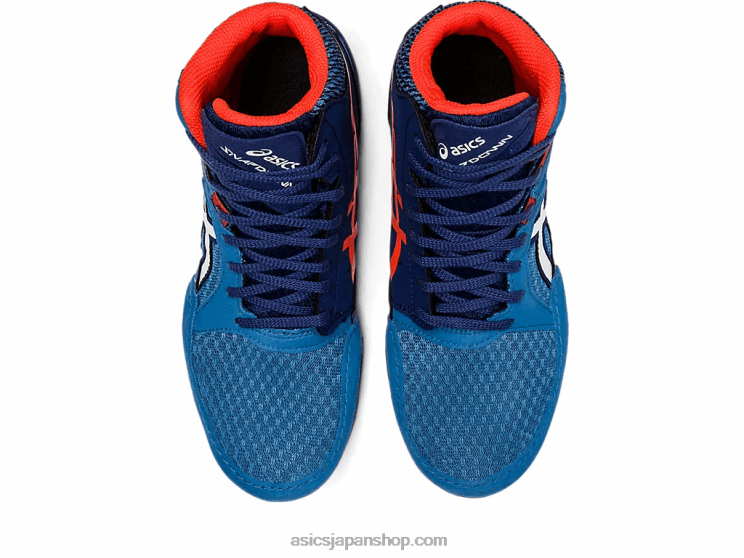 スナップダウン 3 年生 L20V4423Asics 紺碧/白