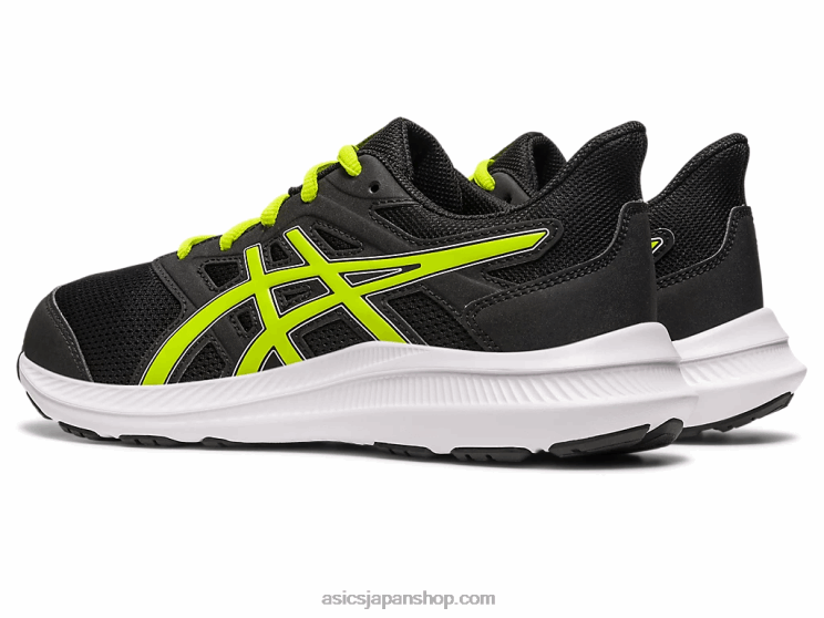 ジョルト4年生 L20V4268Asics ブラック/ライムの皮