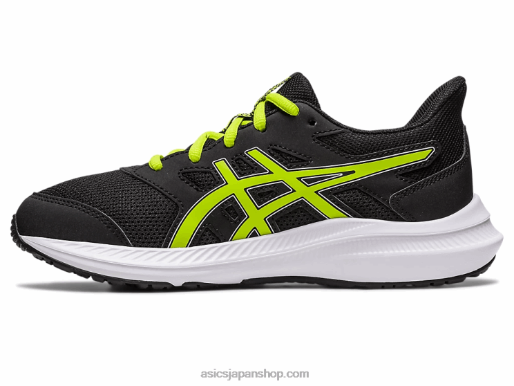 ジョルト4年生 L20V4268Asics ブラック/ライムの皮