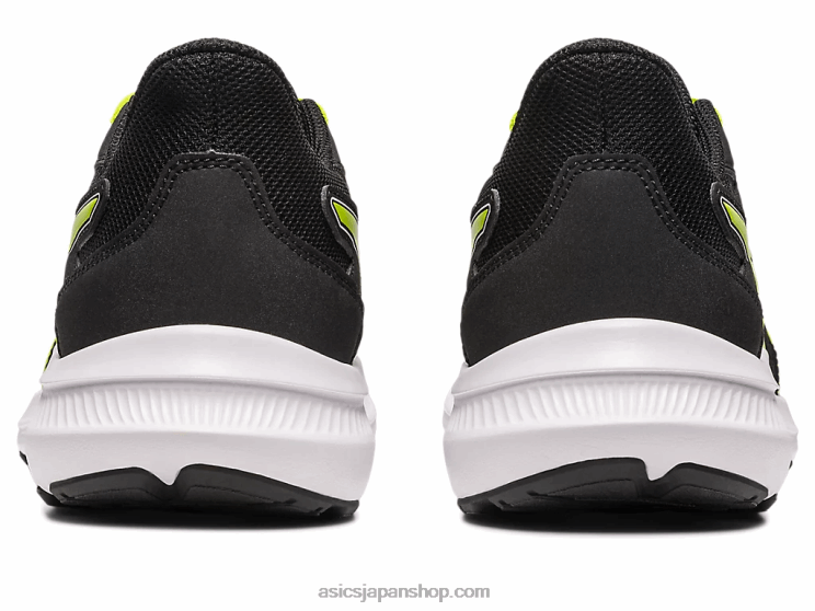ジョルト4年生 L20V4268Asics ブラック/ライムの皮