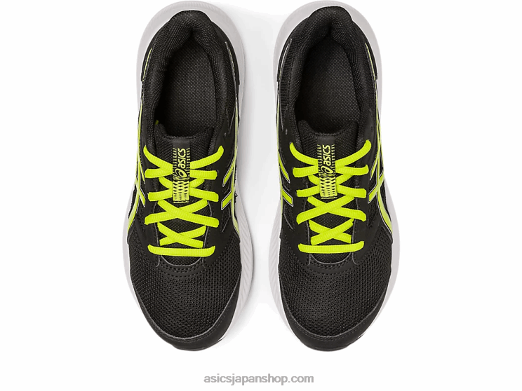 ジョルト4年生 L20V4268Asics ブラック/ライムの皮