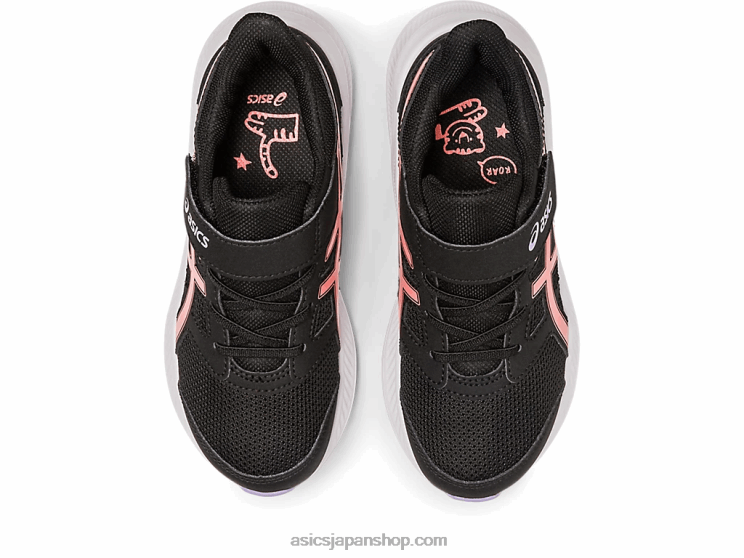 ジョルト 4 プリスクール L20V4274Asics ブラック/パパイヤ