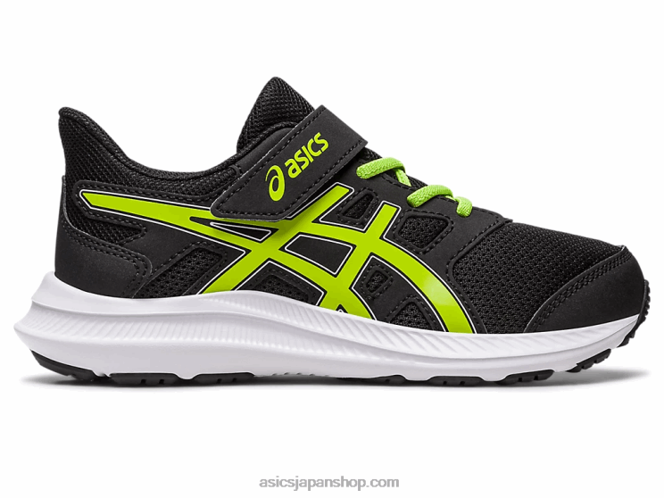 ジョルト 4 プリスクール L20V4275Asics ブラック/ライムの皮