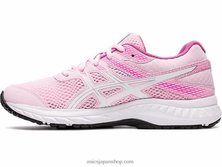 小学校6年生と対戦する L20V4566Asics 綿菓子/白
