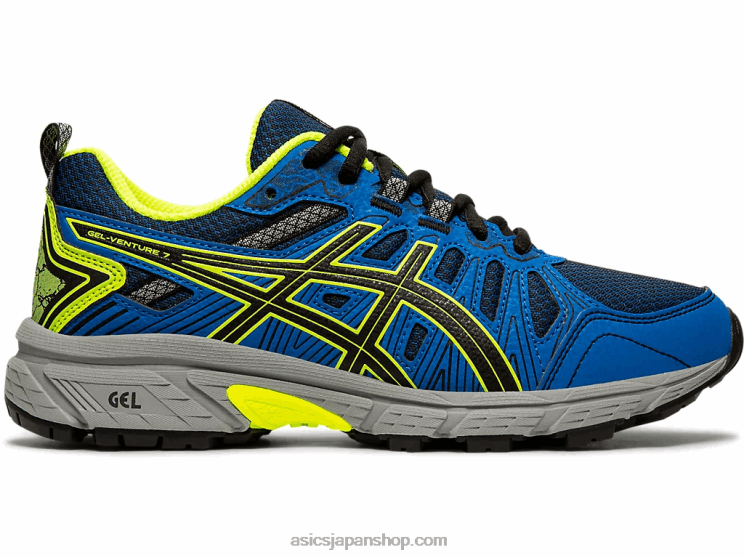 ゲルベンチャー 7 年生 L20V4570Asics ブラック/セーフティイエロー