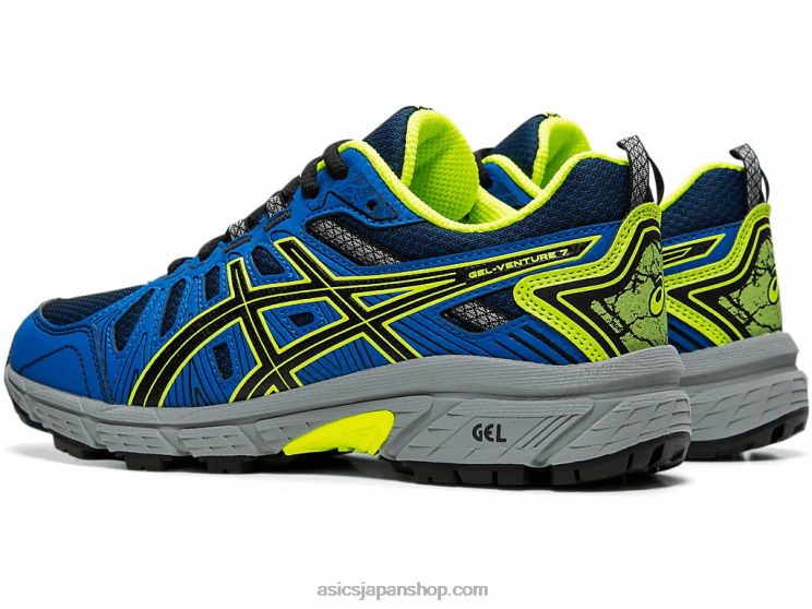 ゲルベンチャー 7 年生 L20V4570Asics ブラック/セーフティイエロー