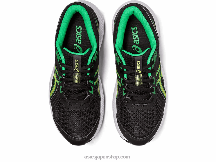 8年生の学校と戦う L20V4246Asics ブラック/ライムの皮