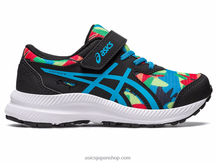 コンテスト 8 プリスクール L20V4247Asics ブラック/アイランドブルー