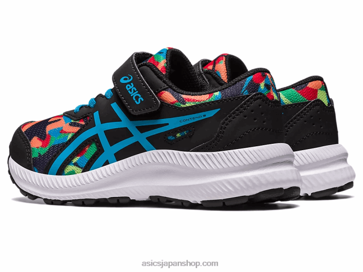 コンテスト 8 プリスクール L20V4247Asics ブラック/アイランドブルー