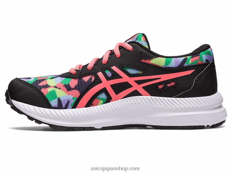 8年生の学校と戦う L20V4250Asics ブラック/パパイヤ