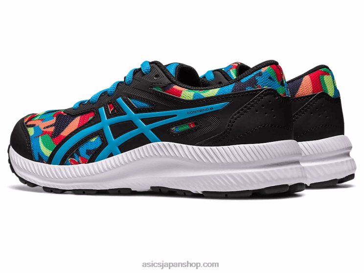8年生の学校と戦う L20V4256Asics ブラック/アイランドブルー