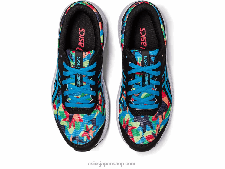 8年生の学校と戦う L20V4256Asics ブラック/アイランドブルー