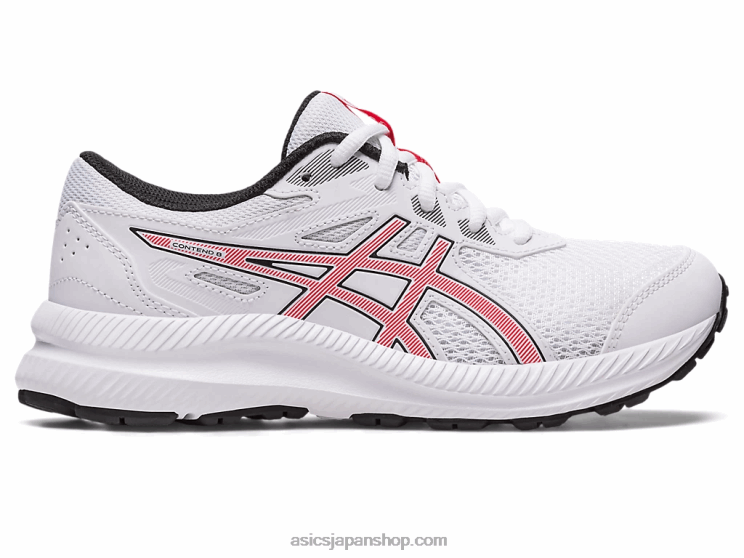 8年生の学校と戦う L20V4281Asics ホワイト/エレクトリックレッド