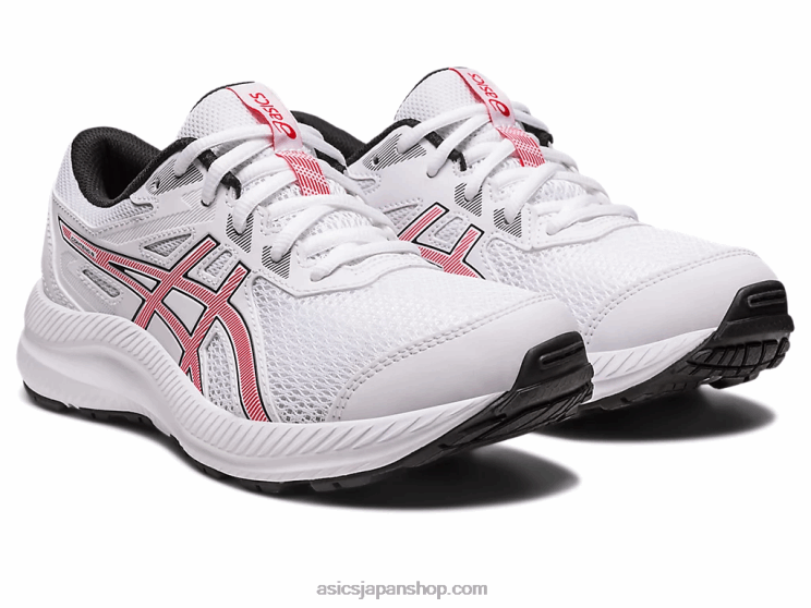 8年生の学校と戦う L20V4281Asics ホワイト/エレクトリックレッド