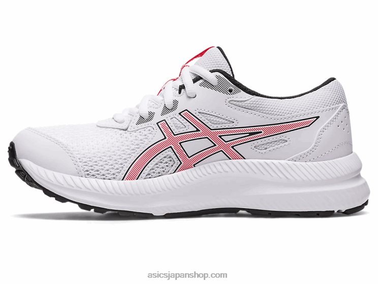 8年生の学校と戦う L20V4281Asics ホワイト/エレクトリックレッド