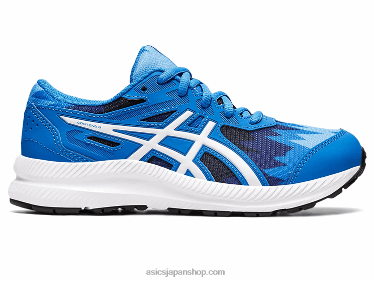8年生の学校と戦う L20V4345Asics エレクトリックブルー/ホワイト