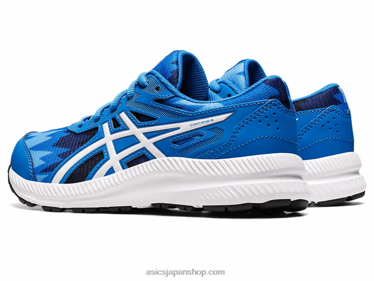 8年生の学校と戦う L20V4345Asics エレクトリックブルー/ホワイト