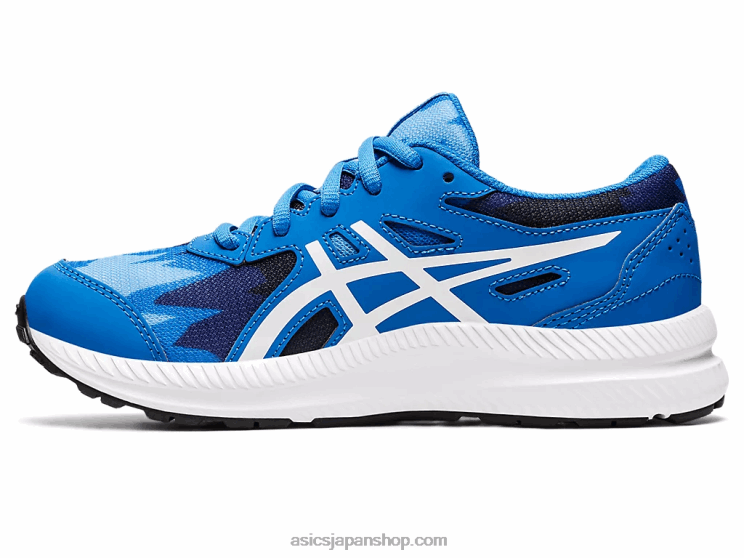 8年生の学校と戦う L20V4345Asics エレクトリックブルー/ホワイト