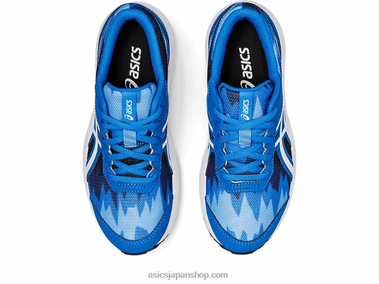 8年生の学校と戦う L20V4345Asics エレクトリックブルー/ホワイト
