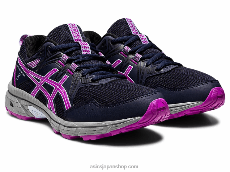 ゲルベンチャー 8 年生スクール L20V4376Asics ミッドナイト/オーキッド