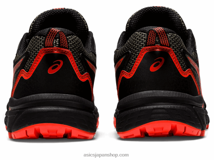 ゲルベンチャー 8 年生スクール L20V4389Asics ブラック/チェリートマト