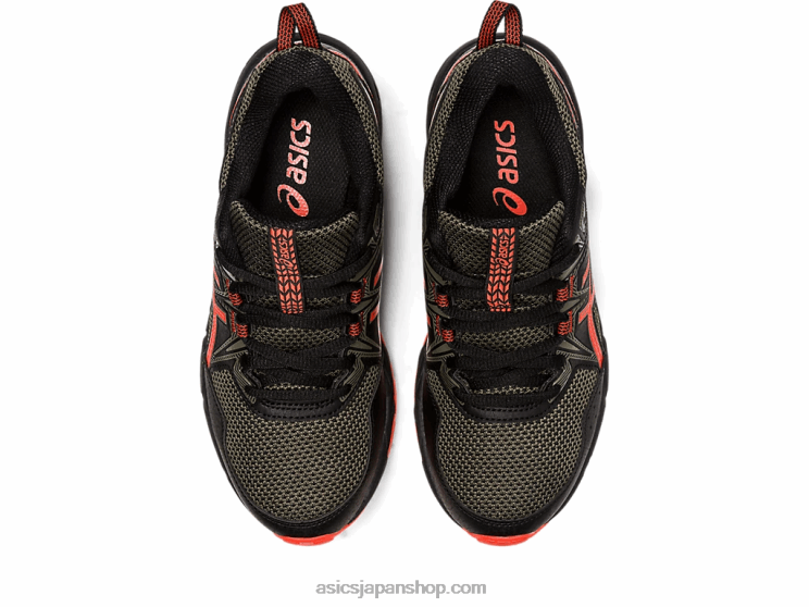 ゲルベンチャー 8 年生スクール L20V4389Asics ブラック/チェリートマト
