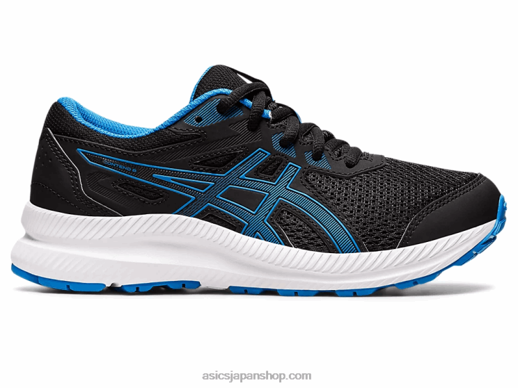 8年生の学校と戦う L20V4394Asics ブラック/エレクトリックブルー