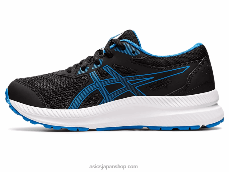 8年生の学校と戦う L20V4394Asics ブラック/エレクトリックブルー