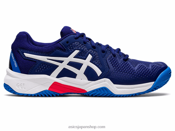 ゲル解像度 8 粘土小学校 L20V4430Asics ダイブブルー/ホワイト