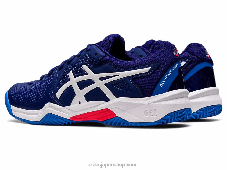 ゲル解像度 8 粘土小学校 L20V4430Asics ダイブブルー/ホワイト