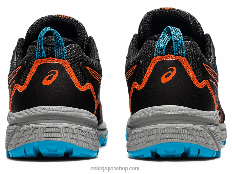 ゲルベンチャー 8 年生スクール L20V4496Asics ブラック/マリーゴールドオレンジ