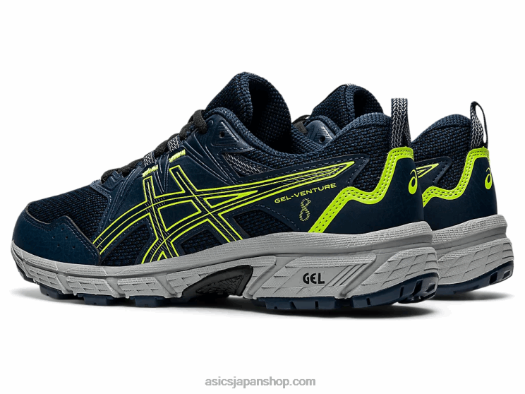 ゲルベンチャー 8 年生スクール L20V4505Asics フレンチブルー/ハザードグリーン