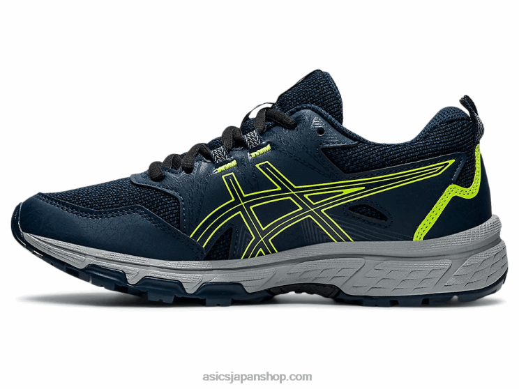 ゲルベンチャー 8 年生スクール L20V4505Asics フレンチブルー/ハザードグリーン