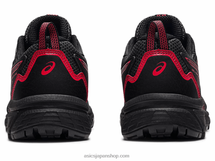 ゲルベンチャー 8 年生スクール L20V4508Asics ブラック/エレクトリックレッド