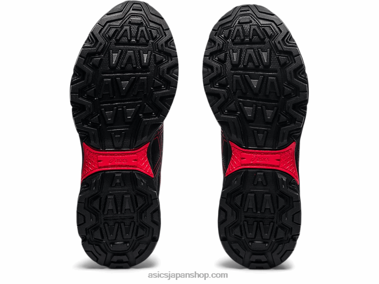 ゲルベンチャー 8 年生スクール L20V4508Asics ブラック/エレクトリックレッド