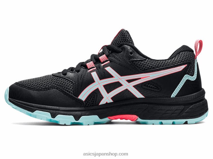 ゲルベンチャー 8 年生スクール L20V4510Asics ブラック/クリアブルー