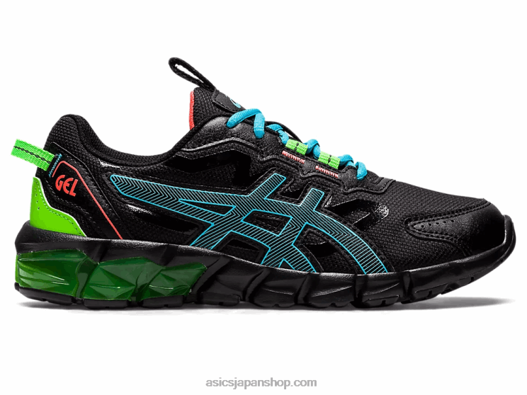 ゲル量子90 3年生 L20V4373Asics ブラック/アクアリウム