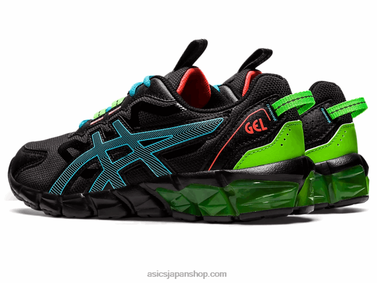 ゲル量子90 3年生 L20V4373Asics ブラック/アクアリウム