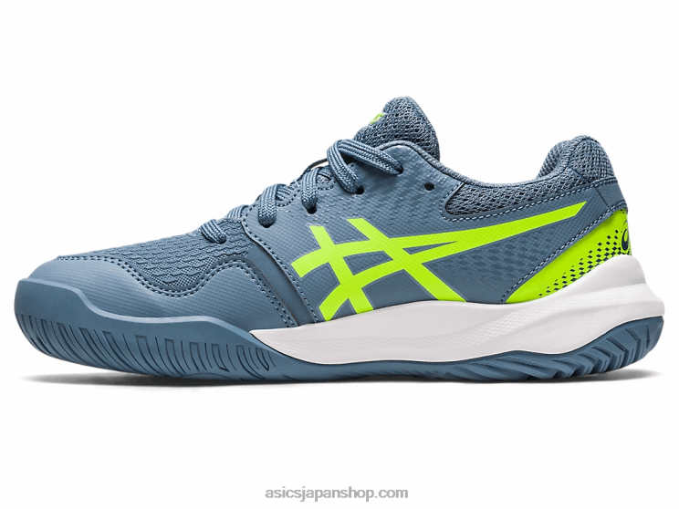 ゲル解像度 9 年生 L20V4219Asics スチールブルー/ハザードグリーン
