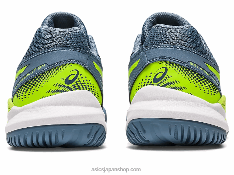 ゲル解像度 9 年生 L20V4219Asics スチールブルー/ハザードグリーン