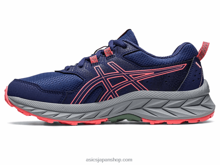 ゲルベンチャー9年生スクール L20V4220Asics インディゴブルー/パパイヤ