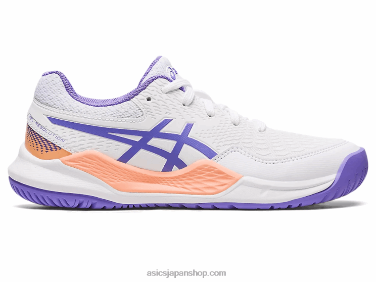 ゲル解像度 9 年生 L20V4222Asics ホワイト/アメジスト