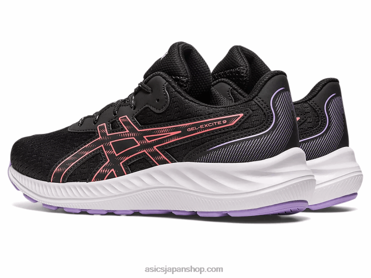 ゲルエキサイト 9 年生スクール L20V4302Asics ブラック/パパイヤ
