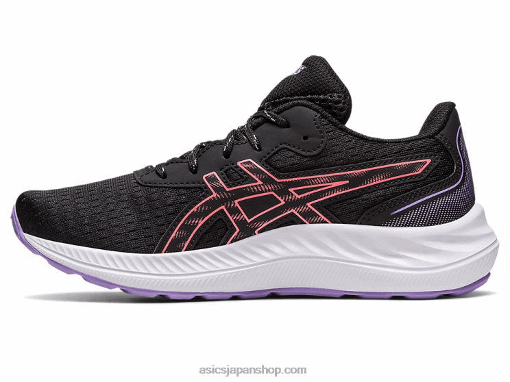 ゲルエキサイト 9 年生スクール L20V4302Asics ブラック/パパイヤ